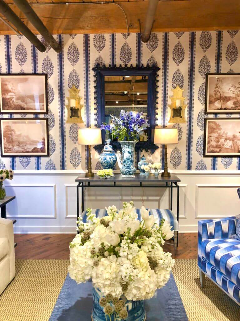 Blue and White Interiors